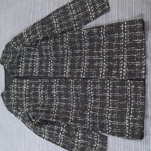 Black and White Blazer Jacket Medium